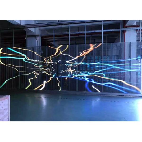 Indoor P3.9 Transparent Glass LED Display Wide View Angle LED Video Display Panels