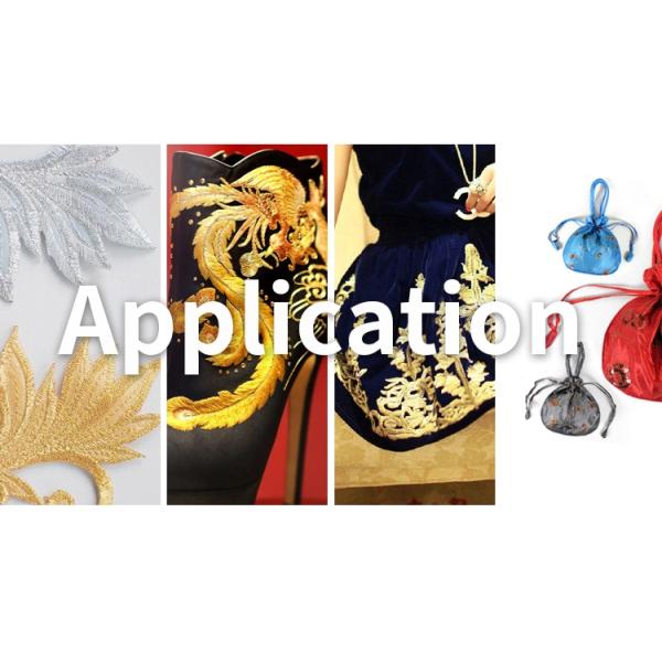 150d/2 Polyester Metallic Lurex Yarn for Embroidery M/MXH/MS Metal Thread at Competitive