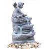 Buy cheap Angel On Rock Waterfall Resin Garden Fountains with LED Light Anchor Falls from wholesalers