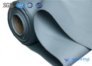 China Double Sides Silicone Rubber Coated Fiberglass Fabric With Grey Color factory
