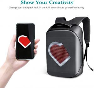 China Programmable Backpack LED Screen Graffiti Display For College Students on sale