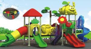 China beautiful daycare outdoor equipment plastic outdoor playground equipment on sale