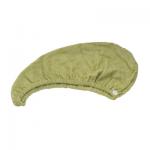 Green Microfiber Hair Turban Towel Super Water Absorption Hair Dry Cap