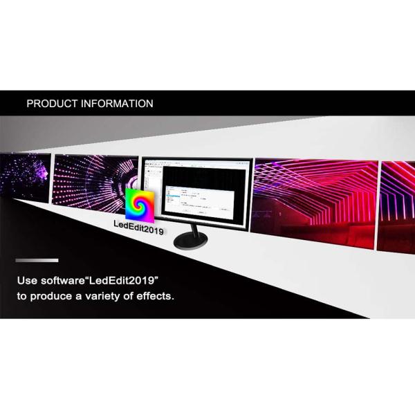 RGB Pixel Controller K-1000c DC5-24V Programmable LED Light Controller 2048PCS TM1804/Lpd6803/DMX512/Ws2812