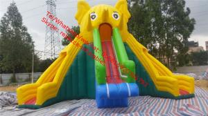 China inflatable elephant slide inflatable pool slide inflatable water slide factory