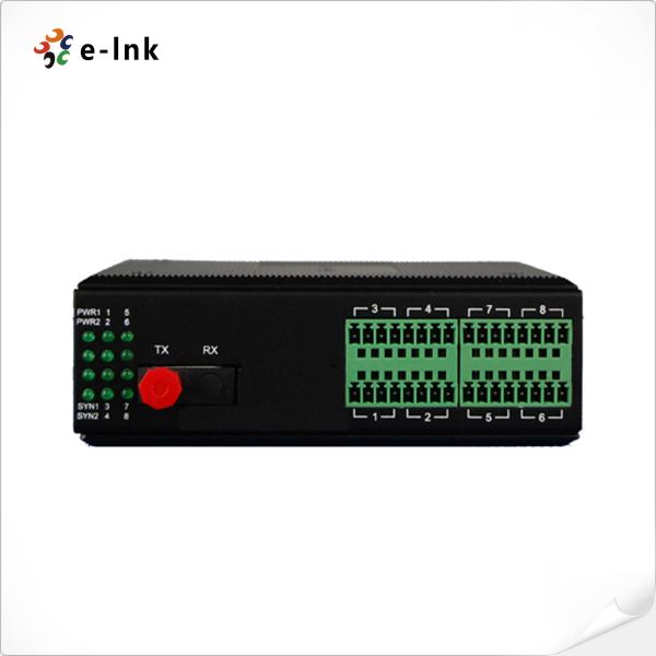 China Industrial 1~4Ch RS232/RS422/RS485 Serial Fiber Media Converter factory