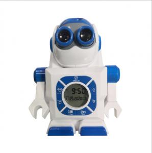 China OEM Robot Kids Alarm Clock eco friendly Plastic ABS material factory