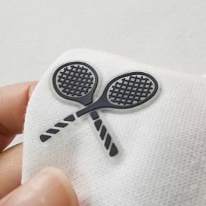 China Silicone Logo Clothing Transfer Heat Label Soft Silicone Label For Sports Coat on sale
