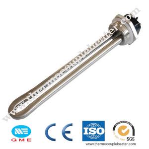 China 1 Inch NPT Flange Immersion Tubular Heater For Solar Water Heater factory