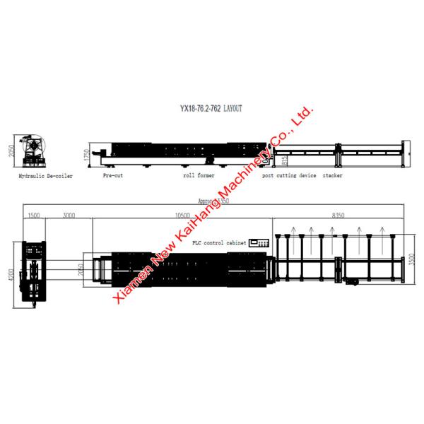 High Stress Metal Corrugated Roll Forming Machine , Corrugated Roofing Sheet Making Machine