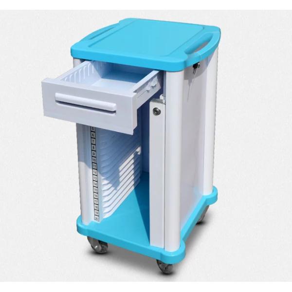 Low Noise Medical Record Cabinet High Performance Movable Files Storage Trolley