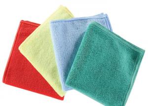 China Yellow Microfiber Terry Cloth Magic Window Cleaning Cloth For Vehicles factory