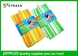China Classical Custom Microfiber Cleaning Cloth / Microfiber Mop Cloth High Density on sale