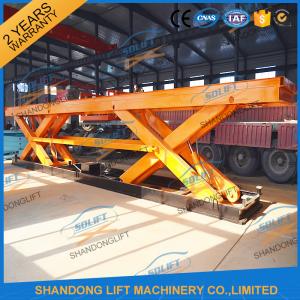 China 8T Electrical Hydraulic Scissor Heavy Duty Lift Tables Elevating Platform With Jack Lift on sale
