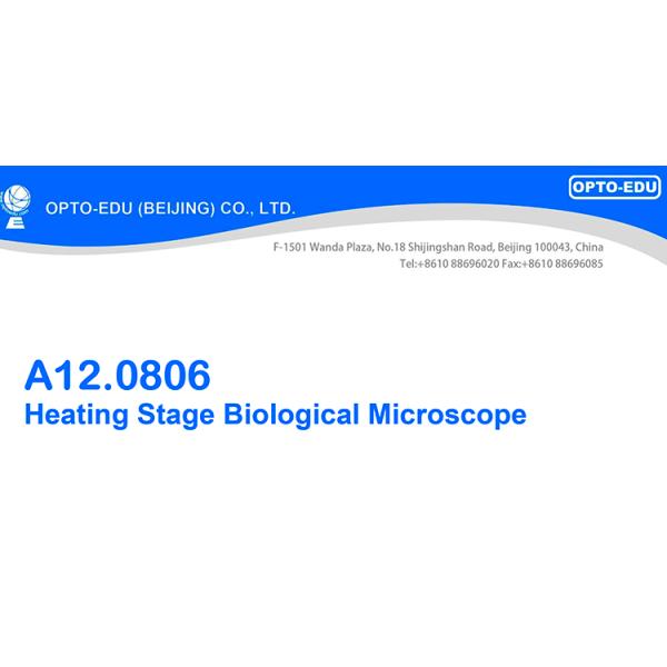 A12.0806 OPTO EDU Heating Stage Biological Microscope 195 Plan Achromatic Objective