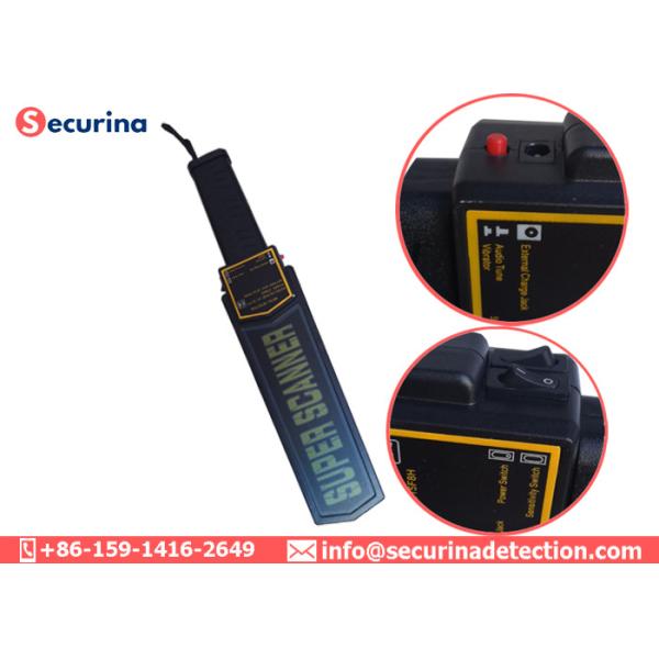 270mW Security Handheld Metal Detectors , Hand Held Security Detector Model MD3003B1