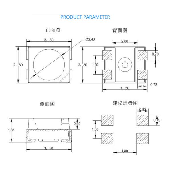 Multiple Color Built In IC 3528 RGB SMD LED Diode SK6812 WS2812 Smart SMD LED for led strip