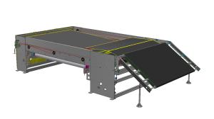 China High Accuracy Servo Control Cross Lapper with PLC system factory