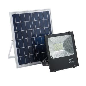 China IP65 Waterproof High Power LED Floodlight HKV-SolarF-100W Remote Control factory