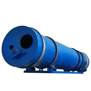 China Three Channels Rotary Drum Dryer With Cyclone Dust Collector factory
