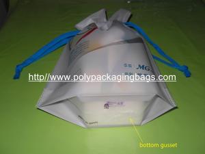 China Personalized CPE / LDPE Drawstring Plastic Bags For Girls Underwear / Bra / Bikini / Vest factory