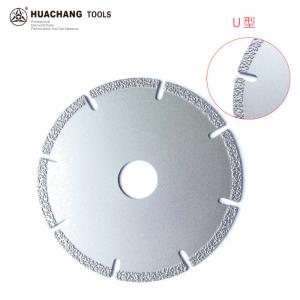 China 4.5inch 115×1.4/2.2×5×22.23×9T High Quality Vacuum Brazed Diamond Grinding Cutting Disc For Stone Ceramic Plastic Marble on sale