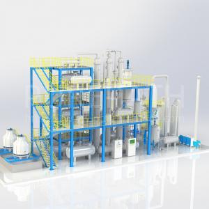 China Wipe Film And Short Path Evaporator Distillation Used Oil Distillation Plant With Explosion Proof Motor on sale