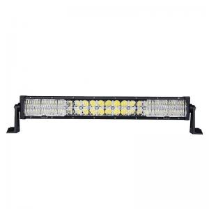 China 4x4 4WD Offroad Driving light 22 120W 40LEDs Light Bar 7D lens with cross DRL factory