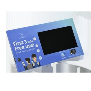China Custom design video point of purchase display, retail LCD video pop display video shelf talker factory
