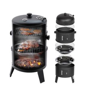 China 18 Height Outdoor Cooking Grills Portable Charcoal Grill 3 In 1 Multifunction factory
