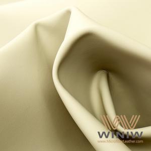 China White Faux Leather Upholstery Fabric Polyurethane Substitute Leather for Car Roof factory