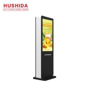China 1.5 G DDR3 Floor Standing Advertising Display 70'' Tempered Glass Clear Images factory