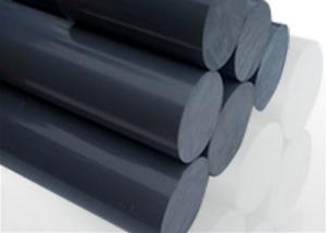 China Black Recycle Plastic PVC Solid  Rod With Acid & Alkali Resistant , Nylon Round Bar factory