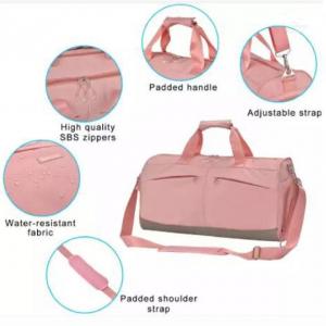 China Custom Waterproof Duffel Bag With Shoe Compartments Gym Pink Dance Bag factory