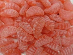 China 3g 13g Orange Segment Shape Starch Sweet Gummy Candy factory