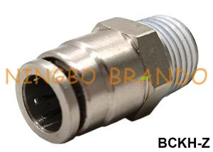 China Male Straight Push In Brass Pneumatic Hose Fitting 1/8'' 1/4'' 3/8'' 1/2'' on sale