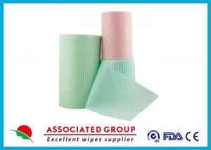 China Green Spunlace Nonwoven Fabric / non woven cloth 100% biodegradable factory