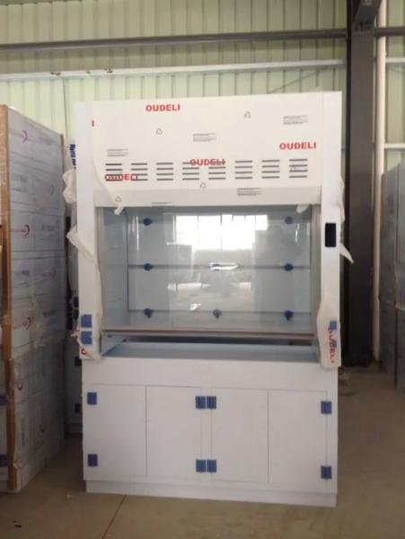 China Hot Sale PP Fume Cabinet Lab Furniture Low Cost Standard Fuming Cupboard CE Approved Polypropylene Laboratory Fume Hood factory