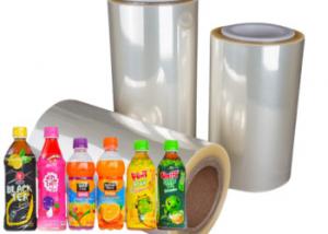 China Length Customized PVC Shrink Film High Gloss / High Strength For Water Label factory
