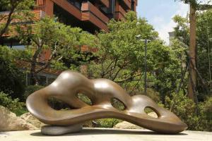 China Modern Large Outdoor Bronze Sculpture , Hotel Art Deco Bronze Sculptures factory