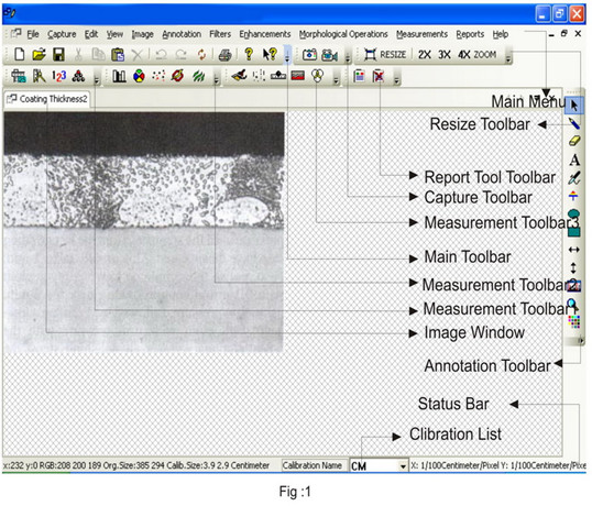 China Image Editing Metallurgical Analysis Investigation Software With Image Processing factory