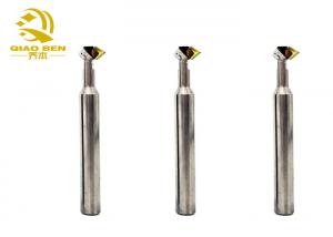 China Carbide Polishing MCD Diamond Tool 45 Degree Chamfering End Mill 40mm Flute factory