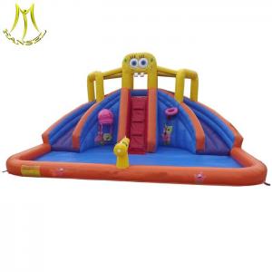 China Hansel bouncer house kids inflatable toy slide with blower for mall wholesale factory