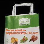 full printed solid color thwartwise style 250gsm kraft paper shopping bag