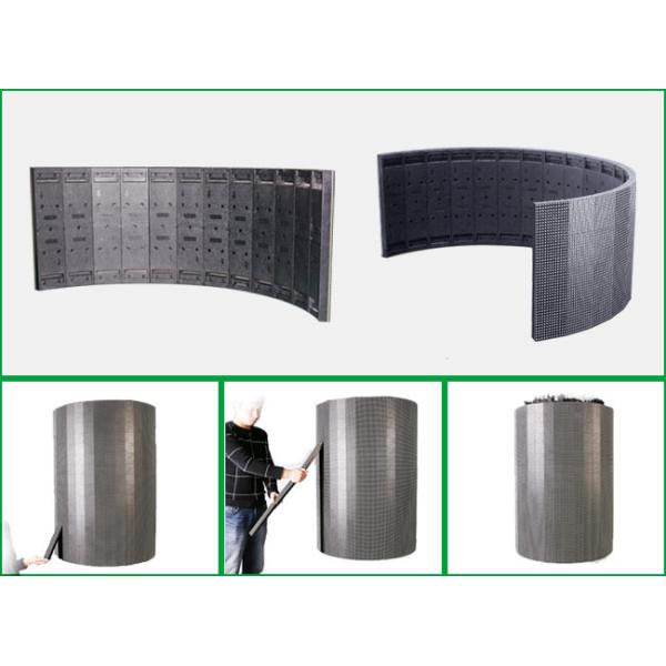 360 Degree Curved LED Screen Indoor / Advertising Digital Cylinder LED Display P6 Mm