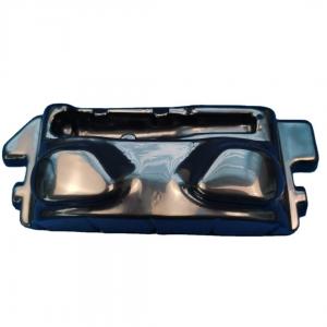 China Swimming Goggles Blister Hard Tray Made from PE Plastic for Packaging factory