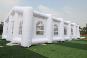 China Customized Outdoor Inflatable Marquee Tent Camping Cube Tent Party Event Wedding Tent With LED Light factory