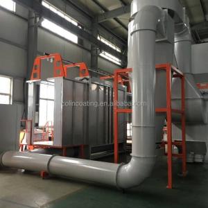 China CE Fast Color Change Booth Powder Coating Production Line With Powder Supplying Center on sale