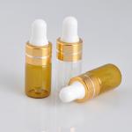 3ml clear glass glue dropper head essential oil packing bottle, 3ml amber small