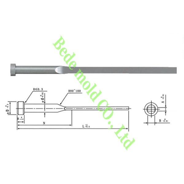 Nitrided Temperature Resistant Ejector Blade SKD61 Plastic Injection Mold